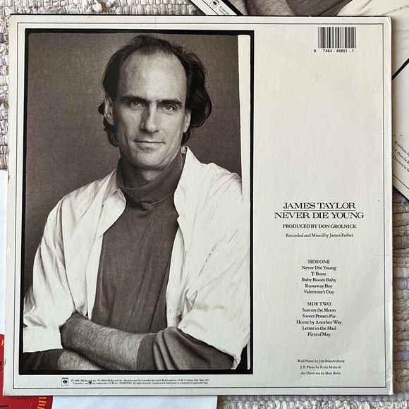 James Taylor - “Never Die Young” Vinyl LP - Picture 2 of 5